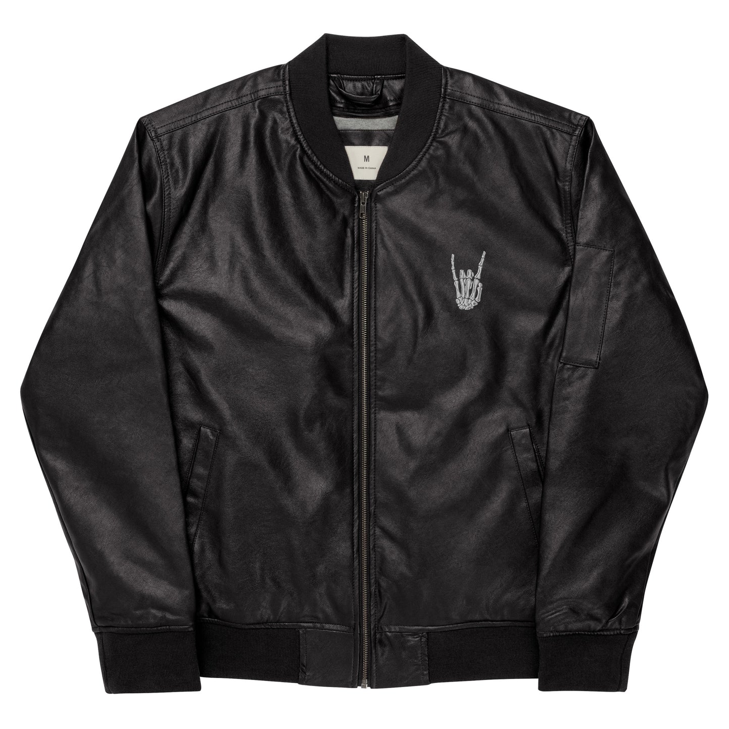 Leather Bomber Jacket